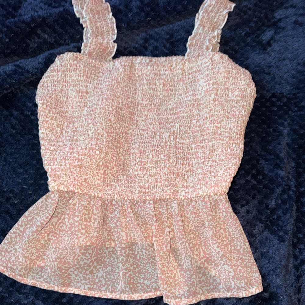 Japana Smocked Top in Blush Pink